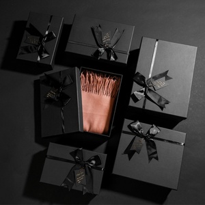 Wholesale Rectangle Kraft Paper <b>Gift</b> Packaging <b>Box</b> with Ribbon Bow Elegant Rectangle Shape for Presentations and Store Displays - Product Image 1