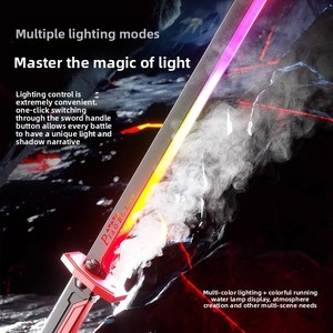Couteau Interstellaire Sûr avec Lumière Étincelante 7 Couleurs et Laser Variable, Matériau Plastique, Effet Cool, Épée Jouet, Cadeau pour Homme et Femme - Product Image 3
