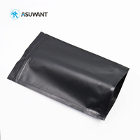 Sac plastique à fermeture éclair inodore, sac d'emballage de qualité alimentaire, résistant aux mauvaises odeurs, en PE, 3.5 noir, 1/8OZ, refermable, offre spéciale