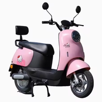 Mini scooter électrique pour adultes, vélo électrique à deux roues, motif lapin mignon, cyclomoteur électrique portable pour les trajets quotidiens