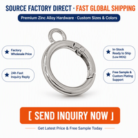 Petit tire-anneaux à ressort en alliage de zinc pour quincaillerie de bagages, fermoirs de bijoux et boucles de suspension DIY - Fabriqué à Guangzhou