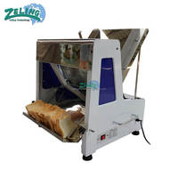 Nouvelle trancheuse à pain automatique commerciale 12 mm, 30 tranches/heure, lames électriques en acier inoxydable, 220 V/110 V, équipement de boulangerie ZELING