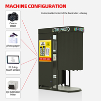Máquina expendedora de fotomatones todo en uno con impresión instantánea, compatible con cámaras y teléfonos inteligentes, con Wi-Fi y NFC, máquina de autoservicio.