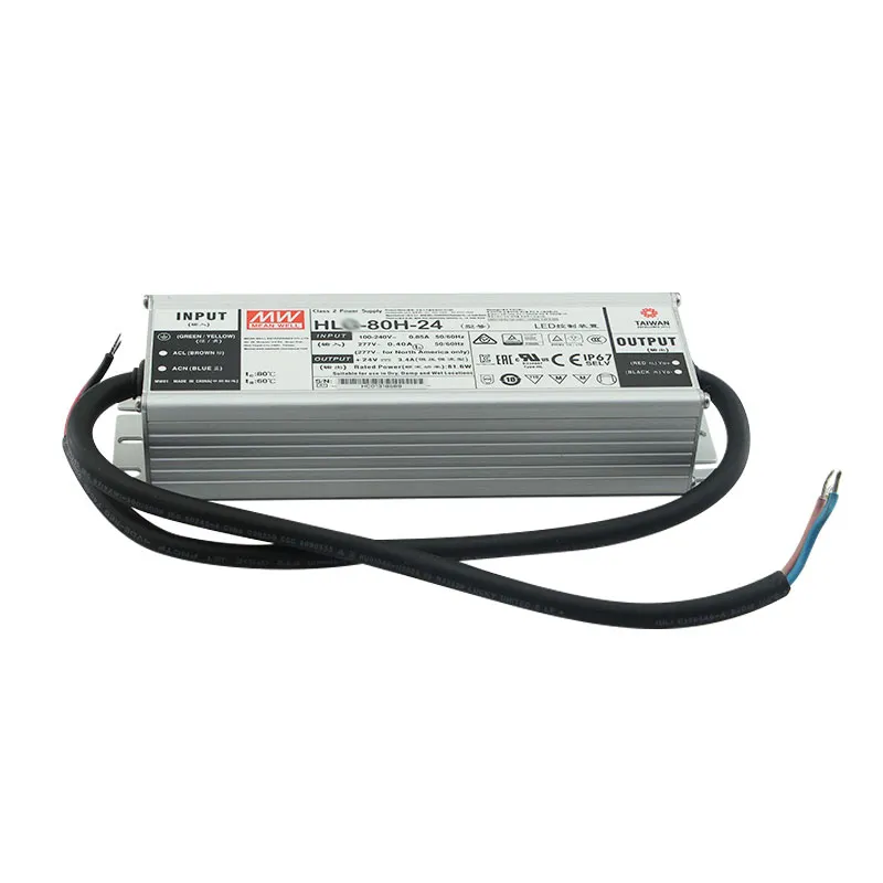 Meanwell HLG-80H-24 led driver IP67 24v constant voltage led driver