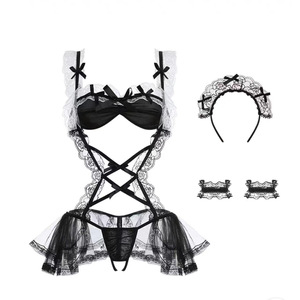Sexy maid outfit, sexy lingerie set, innocent maid uniform, small-breasted allure, no need to take off pajamas qqny - Product Image 2
