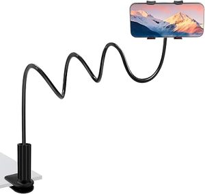 Support de téléphone portable - Support flexible à bras long de 27 pouces/70 cm, pince améliorée, support de montage pour téléphone portable réglable à 360° - Product Image 1