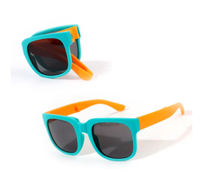 Nuevas gafas de sol plegables para niños de verano con protección UV, gafas de protección <span class=keywords><strong>solar</strong></span> para bebés de color caramelo - Product Image 1