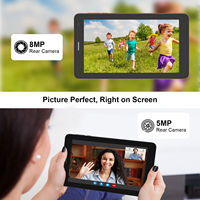 Tablette C Idea 7 pouces Android 16, 8 Go de RAM, 256 Go de ROM, double SIM, appels Wi-Fi pour le jeu et l'éducation