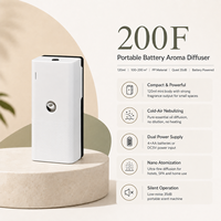 Diffuseur d'huiles essentielles portable sans eau Koeazy, électrique et alimenté par batterie, grande capacité, pour usage domestique et hôtelier, en plastique