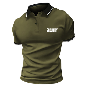 Polo classique d'été 2026 pour uniforme de garde de sécurité de patrouille cycliste avec logo de travail de sécurité pour hommes - Product Image 5