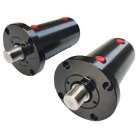 Petit vérin hydraulique à double effet en acier inoxydable, 3 tonnes de poussée, course de 60 mm, montage à bride, alésage personnalisé, fabricant OEM