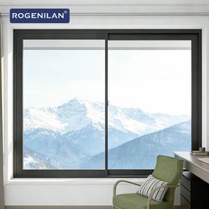 Ventana Corredera de Doble Acristalamiento Insonorizada Rogenilan para <span class=keywords><strong>Cocina</strong></span>, Ventanas Correderas de Aluminio con Vidrio Low-e y Mosquitera - Product Image 3