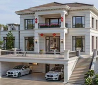 Maison préfabriquée de luxe en structure légère en acier, villa à ossature légère en acier haute résistance