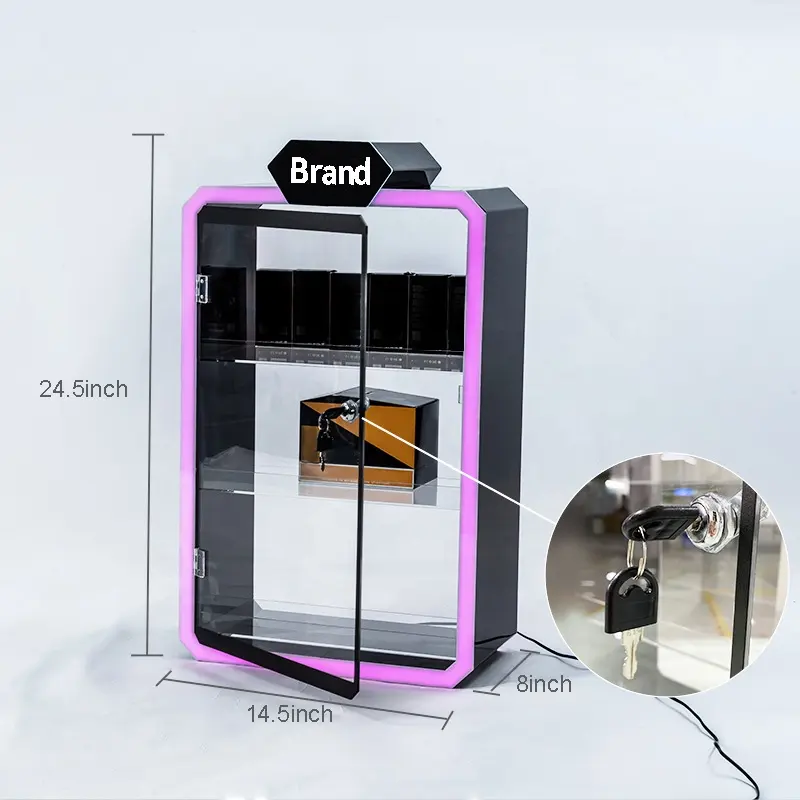 Satom kommerzielles Zigarettenschrank-Display Convenience Store rauchfreier Tabak-Display Schrank Rauchgeschäfts-Display mit Led-Lichter