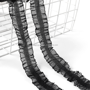 Bán Buôn Chất Lượng Tốt 25Mm Ban Nhạc Đàn Hồi Trong Suốt <span class=keywords><strong>Spandex</strong></span> Dệt Kim Bảo Vệ Ban Nhạc Ren Váy Phụ Kiện Đàn Hồi Giày Trung Quốc - Product Image 4