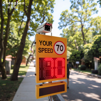 Señales de Tráfico Solares Automatizadas de PVC con Detector de Movimiento por Microondas y Película Reflectante de Segunda Clase para Seguridad Vial Pública y Acceso Urbano