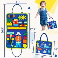 Cadeaux pour garçons et filles de 1, 2, 3 et 4 ans, jouets sensoriels pour tout-petits de 1 à 3 ans, jouet éducatif de voyage pour l'autisme, jouet Montessori Busy Board