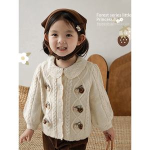 Autumn Suit New Arrival Cardigan Sweater <strong>Baby</strong> <strong>Girls</strong> Pullover Corduroy <strong>Dress</strong> Wholesale Kids <strong>Girls</strong> Sweater Sets - Product Image 4