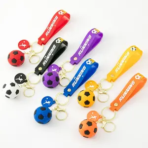 Hot Bán Sáng Tạo Cup Bóng Đá Keychain Mặt Dây Chuyền PVC Mềm Cao Su Xe Móc Chìa Khóa Cho Fan Món Quà Tùy Chỉnh Móc Khóa