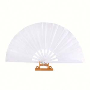 Abanico Plegable Grande de Bambú de 13 Pulgadas para Baile, con Sonido Fuerte, Impresión Personalizada de Logotipo, Pintado por Sublimación - Product Image 3