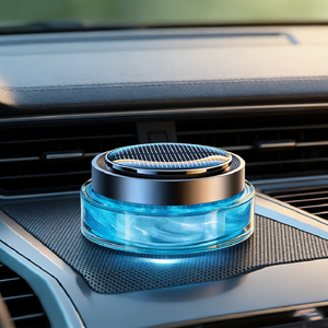 CREST Moderno Ambientador de Coche con Energía Solar y Cristal, Perfume de Arena Fluida, Fragancia Ligera de Larga Duración, Antibacteriano - Product Image 1