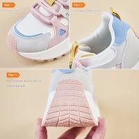 Chaussures de sport pour femmes de style coréen, nouvelle collection printemps 2025, chaussures de course pour étudiants, semelle épaisse, chaussures de loisirs surélevées, photoshoot de rue, PU