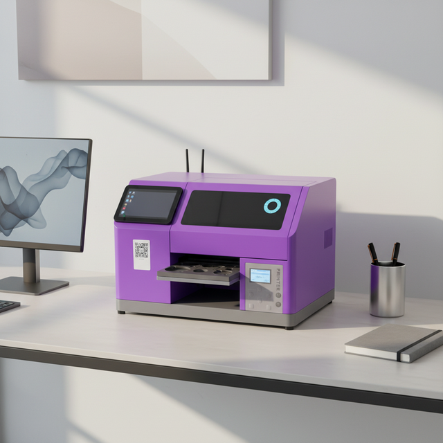 A5 UV Printer for Cloth Smart System AI Control XP600 Printhead UV Printer for Badge Small Metal Glass Parts One Year Warranty