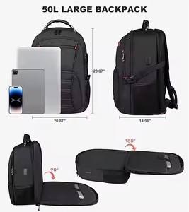 Extra großer 50L Flug genehmigt Weitermachen für Männer Tages rucksack Großer Rucksack <span class=keywords><strong>TSA</strong></span>-zugelassene Geschäfts arbeit für 17-Zoll-<span class=keywords><strong>Laptop</strong></span>-Rucksack - Product Image 3