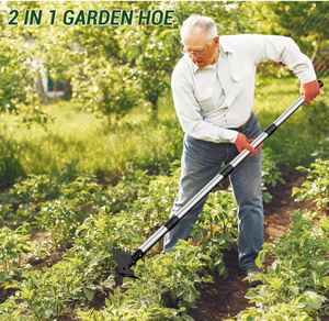 Outil d'arrachage de mauvaises herbes Outil de désherbage manuel, râteau à main 2 en 1 et <span class=keywords><strong>houe</strong></span> de <span class=keywords><strong>jardin</strong></span> pour la cour, la pelouse, la terrasse et le <span class=keywords><strong>jardin</strong></span> - Product Image 5