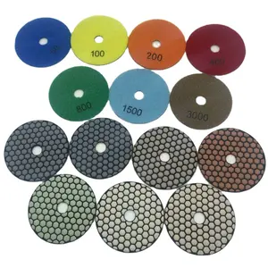 Factory Price 100mm 125mm Best quality terrazzo diamond floor polish pads