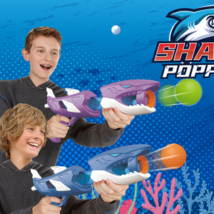 Juego de disparos para niños Toy -Shark <span class=keywords><strong>Gun</strong></span> Toy Foam Popper Blaster <span class=keywords><strong>Air</strong></span> Guns con juego de objetivos móviles - Product Image 2