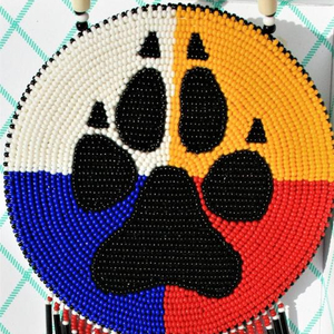 Posavasos con Cuentas Hechas a Mano, Felicidad Artesanal - Product Image 1