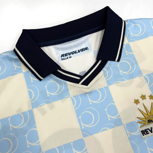 Camiseta de Fútbol Personalizada de Manga Larga Estilo Vintage, con Logotipo Impreso, Cuello en V, de Poliéster/Algodón, para Entrenamiento de Fútbol - Product Image 3