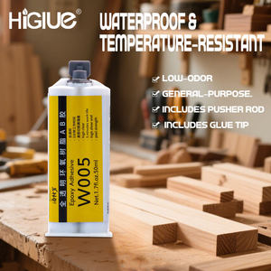 Tuyệt vời mạnh mẽ gia cố kim loại xây dựng nhựa Epoxy ngay lập tức AB keo rõ ràng dính cho chế biến gỗ giao thông vận tải đóng gói - Product Image 2
