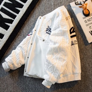 Custom Eco-Friendly <b>Thin</b> College Embroidered Baseball Reversible Bomber <b>Jacket</b> for <b>Men</b> - Product Image 4