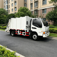 Camion compacteur hydraulique diesel à faible entretien 7m Dongfeng EQ1080SJ8BDB 4x2 pour collecte et traitement des déchets