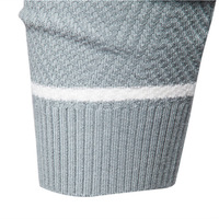 En stock – Pull décontracté pour homme en mélange de laine tissé à rayures, collection automne/hiver – Haut chaud à col rond et blocs de couleur, taille européenne
