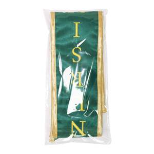 Châle double face à bord <span class=keywords><strong>doré</strong></span> Bandoulière scolaire Châle brodé personnalisé Étoles de graduation en satin de style universitaire - Product Image 5