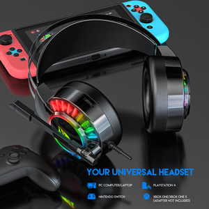 Auriculares para Juegos con Micrófono Luminoso RGB G605 para Xbox <span class=keywords><strong>One</strong></span>, Nintendo Switch y Computadora Portátil - Product Image 5