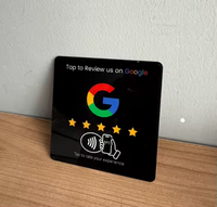 Carte NFC personnalisée en gros pour avis Google, autocollant intelligent RFID sans contact pour entreprises, hôtels, étanche, puce NTAG213 ISO