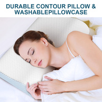 Oreiller respirant moderne orthopédique pour le cou, oreiller ergonomique en mousse à mémoire de forme, réglable, confortable pour dormir