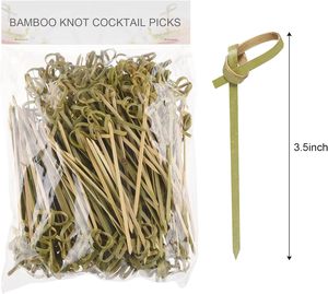 Anneau en bambou écologique Cocktail Fruit Bambou Brochette Cocktail Cure-dents - Product Image 1