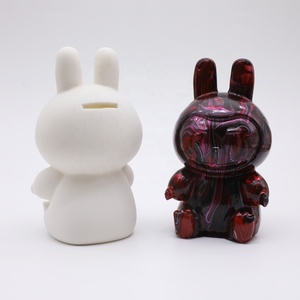 Artecho Figura Blanca Labubu DIY Pintada a Mano con Vinilo de Graffiti, Hucha de Pintura Fluida para Niños y Adultos <span class=keywords><strong>Bearbrick</strong></span> - Product Image 2