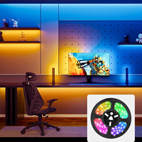 Contrôleur intelligent RGB IC flexible en zigzag, 60/90/120 LED par mètre, 6,5 mm, point de rupture, transmission continue, bande flexible en forme de S