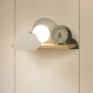 Étagère murale led en bois, veilleuse en <span class=keywords><strong>forme</strong></span> de <span class=keywords><strong>maison</strong></span>, 1 pièce - Product Image 4