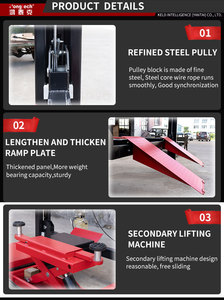 Elevador de reparación de automóviles CE <span class=keywords><strong>4T</strong></span> 5T de gran calidad, gran oferta, máquina de elevadores de cuatro postes para automóviles con plataforma elevadora para equipos de garaje y hogar - Product Image 2