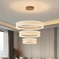 Lustre moderne en acrylique LED de luxe léger avec lumière tricolore et contrôle intelligent Mi Home pour salon et salle à manger