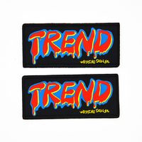 Étiquette tissée personnalisée de haute qualité en coton/polyester écologique avec logo 3D, à coudre, en papier, douce, pour le cou, multi-formes, marque personnalisée