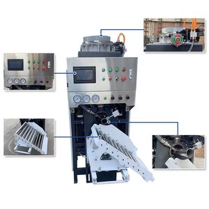 Máquina automática de llenado y empaquetado de sacos con válvula para cemento, harina y carbonato de calcio de 10kg, 25kg, 50kg con panel de control PLC - Product Image 4