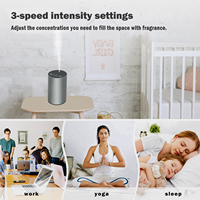 Diffuseur sans eau pour huiles essentielles, diffuseur de voiture à piles, nébuliseur, mini machine à parfum pour la maison, la chambre, la voiture, le bureau